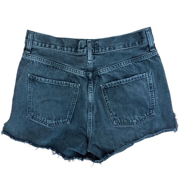 AGOLDE Dee Vintage High-Rise Jean Shorts | Black Wash | Multiple Sizes - Picture 8 of 8